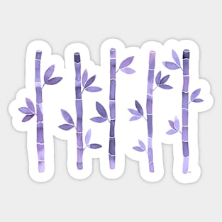 Watercolor Bamboo Pattern - Lavender Sticker